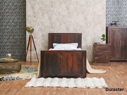 Dudi Furniture Marvel Modern Solid Wood Single Bed