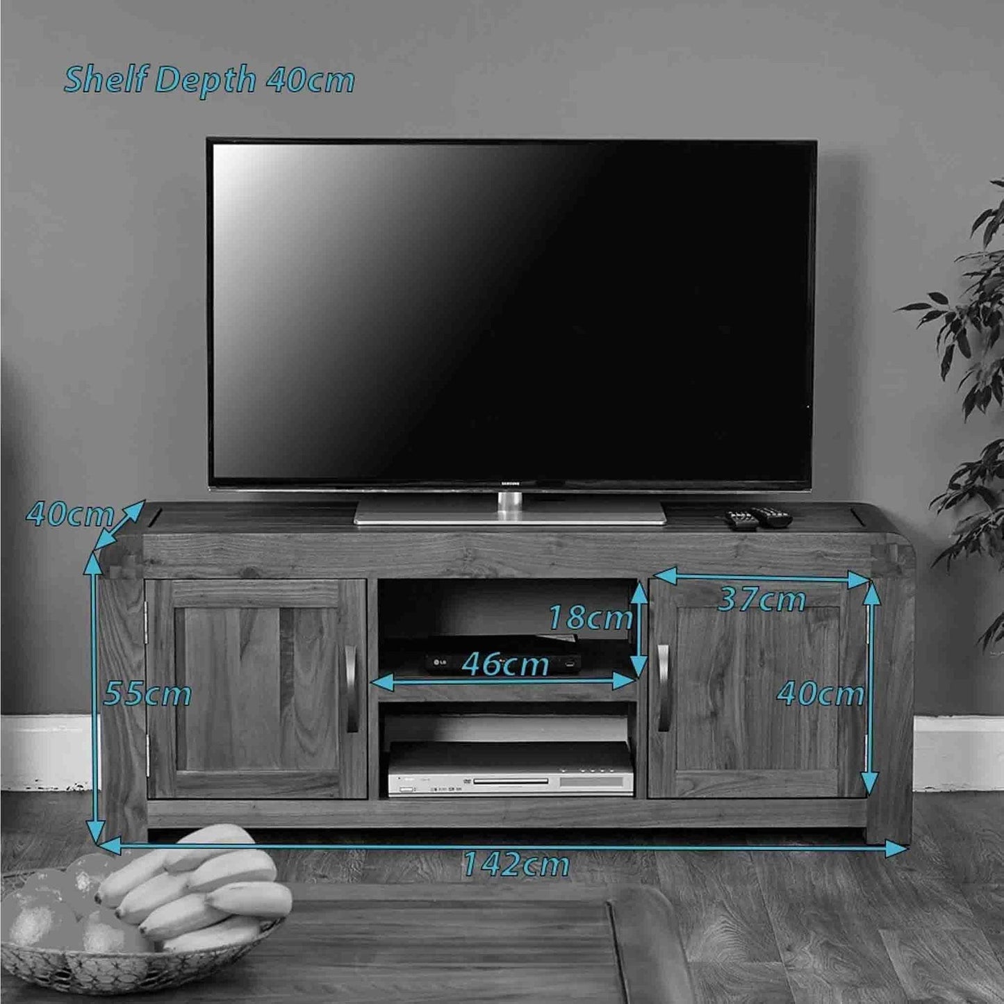 Dudi Furniture Arthur Wooden TV Unit Cabinet