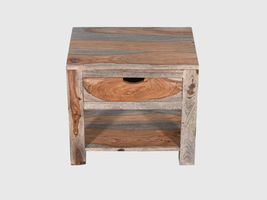 Dudi Furniture Alpaca Wooden Bedside Table with Drawer