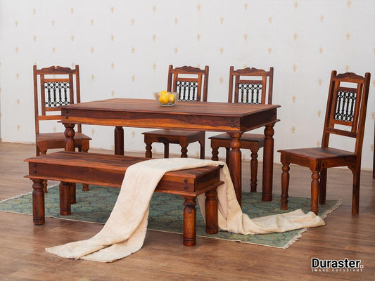 Dudi Furniture Aristocrat Solid Wood Dining Set with Chairs