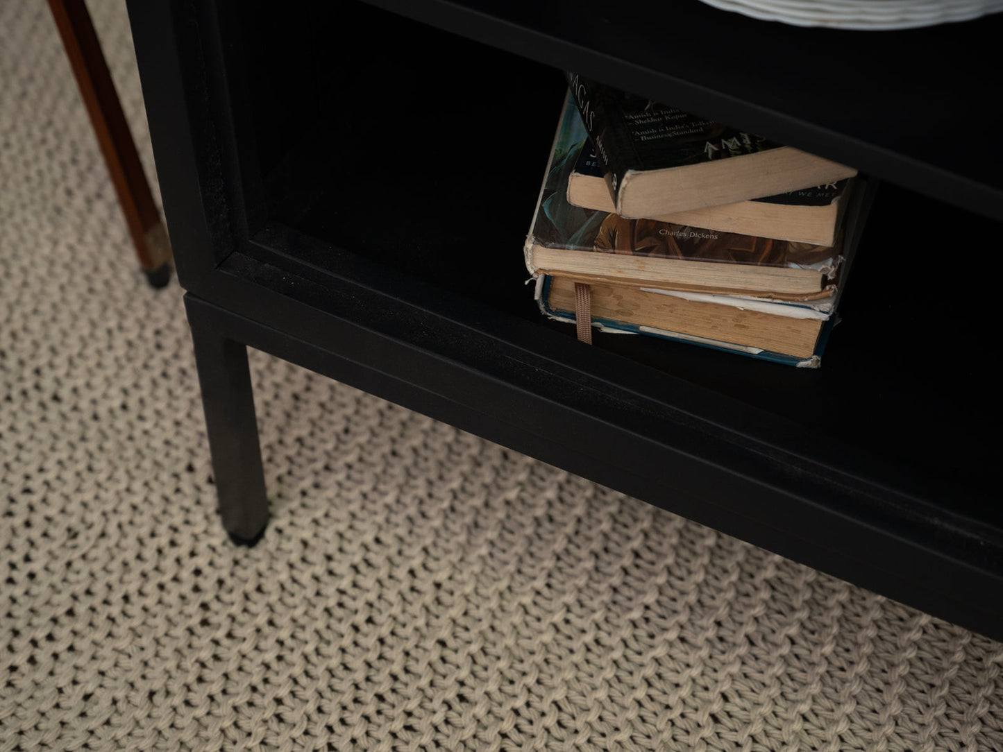 Dudi Furniture Black Marina TV Unit