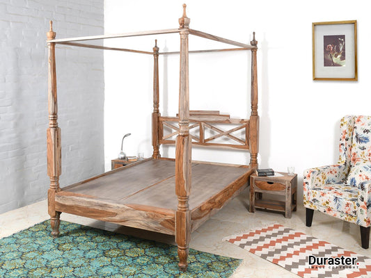 Dudi Furniture Alpaca Modern Canopy Four Poster Bed