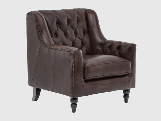 Dudi Furniture Chesterfield Colonial Brown Set of Three Sofas