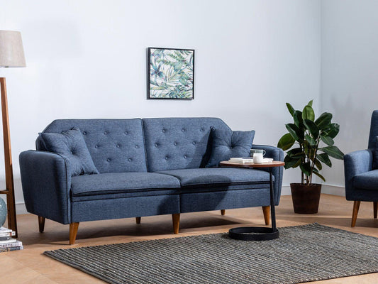 Dudi Furniture Daisy Three Seater Navy Blue