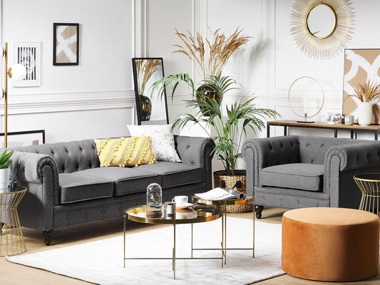 Dudi Furniture Chesterfield Three Seater Sofa
