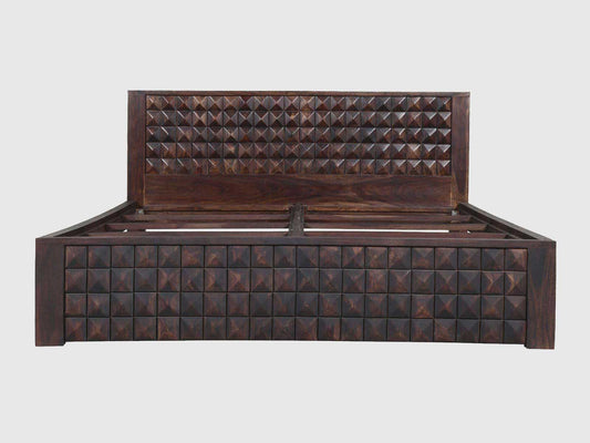 Dudi Furniture Gangaur Solid Sheesham Wood Bed