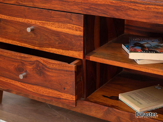 Dudi Furniture Ummed Solid Sheesham wood Compact TV Unit