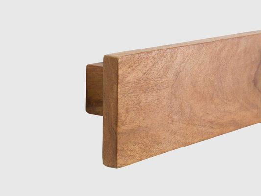 Dudi Furniture Nairobi Sheesham Wood Wall Mounted Shelf