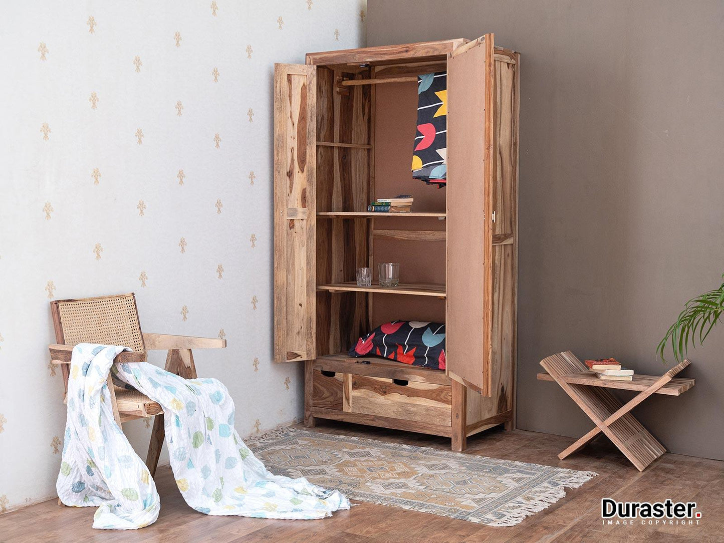 Dudi Furniture Nature Modern Wardrobe with Mirror