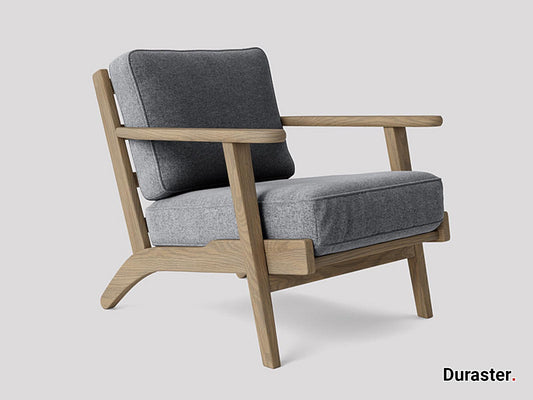 Dudi Furniture Elemantary Solid Wood Fabric Upholstered Chair