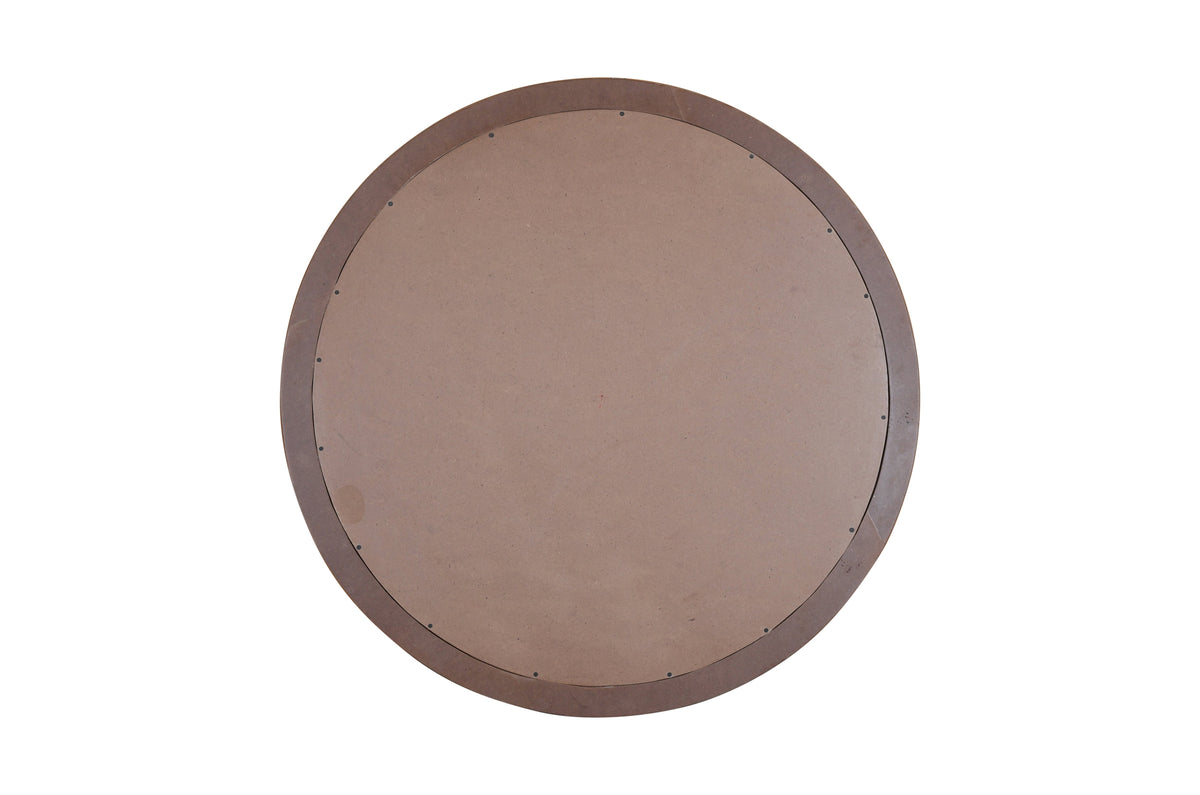 Dudi Furniture Rustic Round Wall Mirror