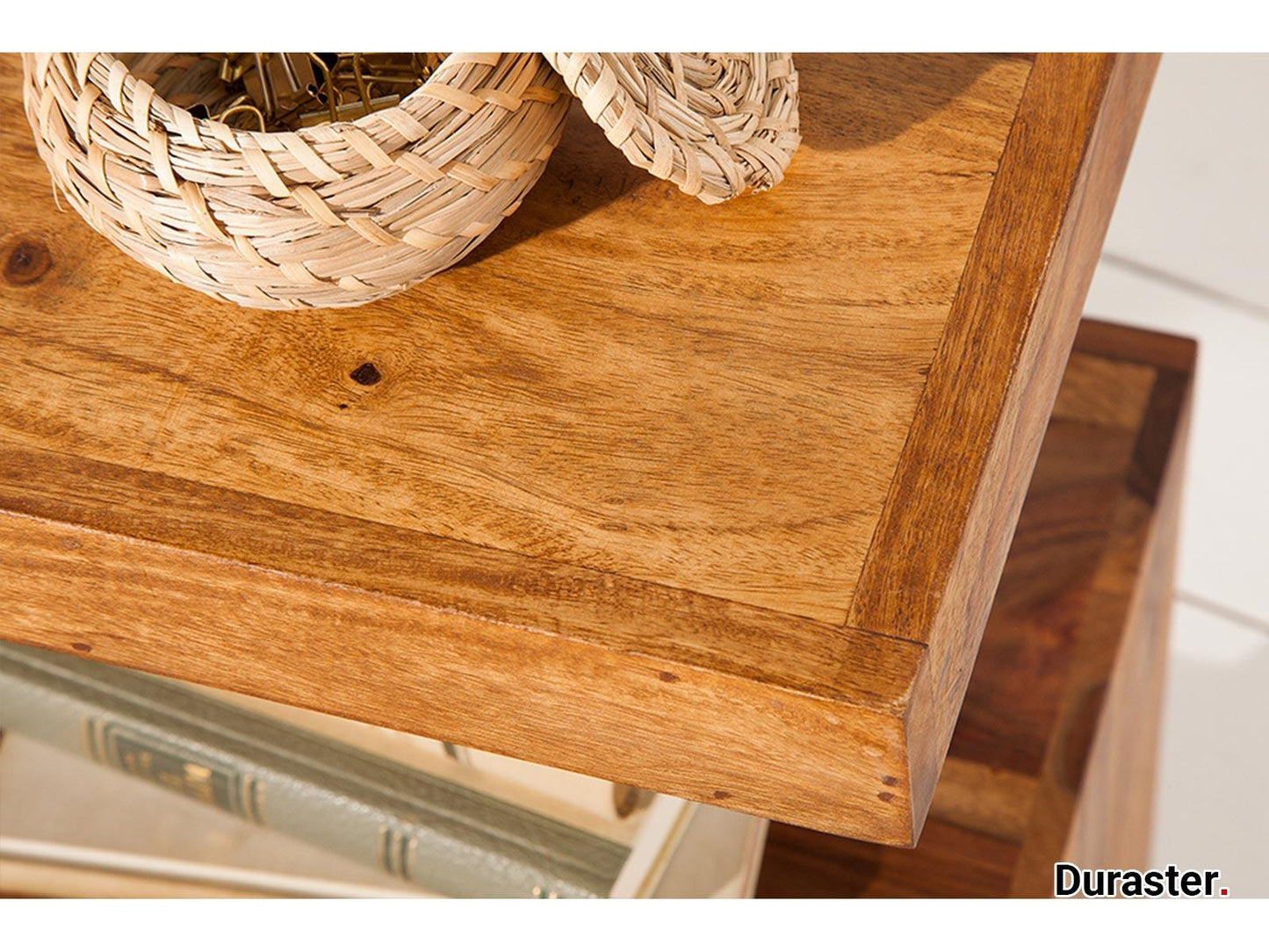 Dudi Furniture Torpedo Sheesham Wood Side Table