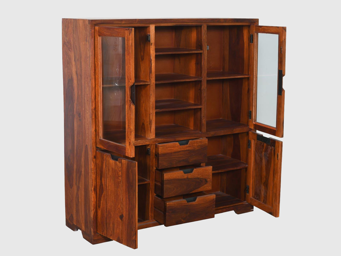 Dudi Furniture Ummed Solid Sheesham Wood Cabinet