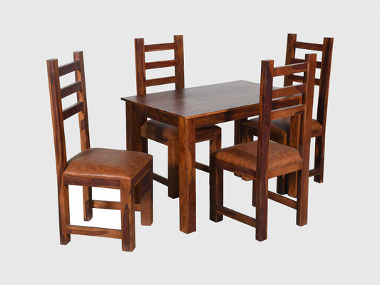 Dudi Furniture Ummed Transitional Sheesham Dining Set with Chairs