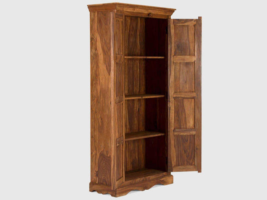 Dudi Furniture Vismit Colonial Style Sheesham Wood Wardrobe Cabinet