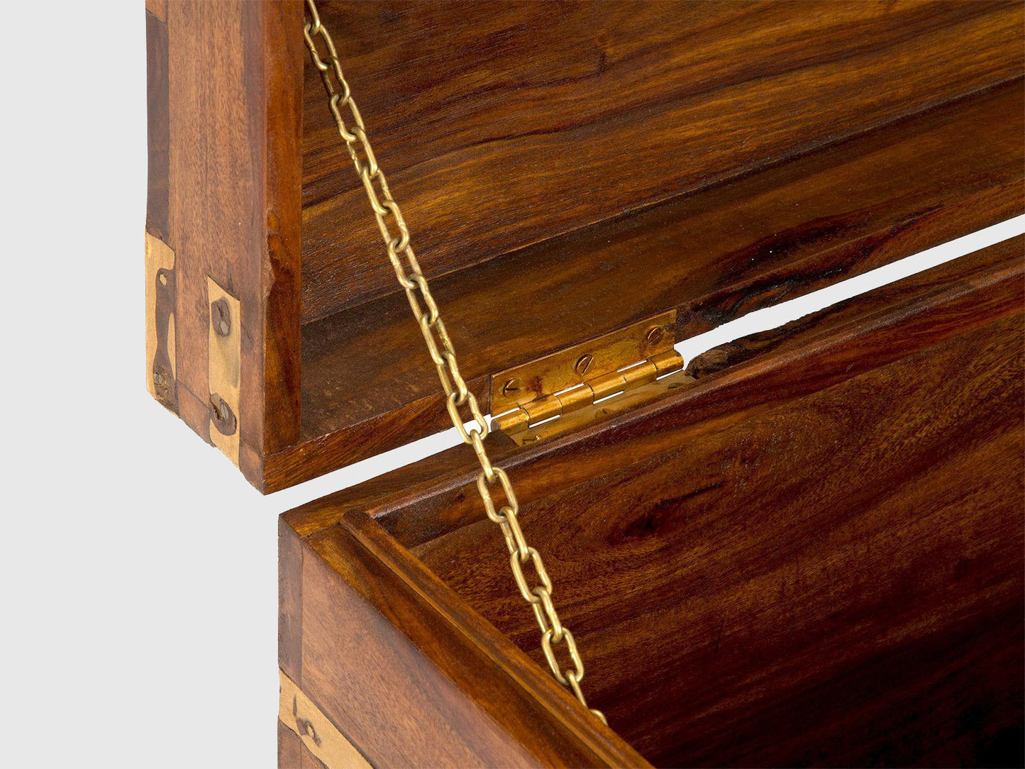 Dudi Furniture Vismit Solid Sheesham wood Storage Trunk