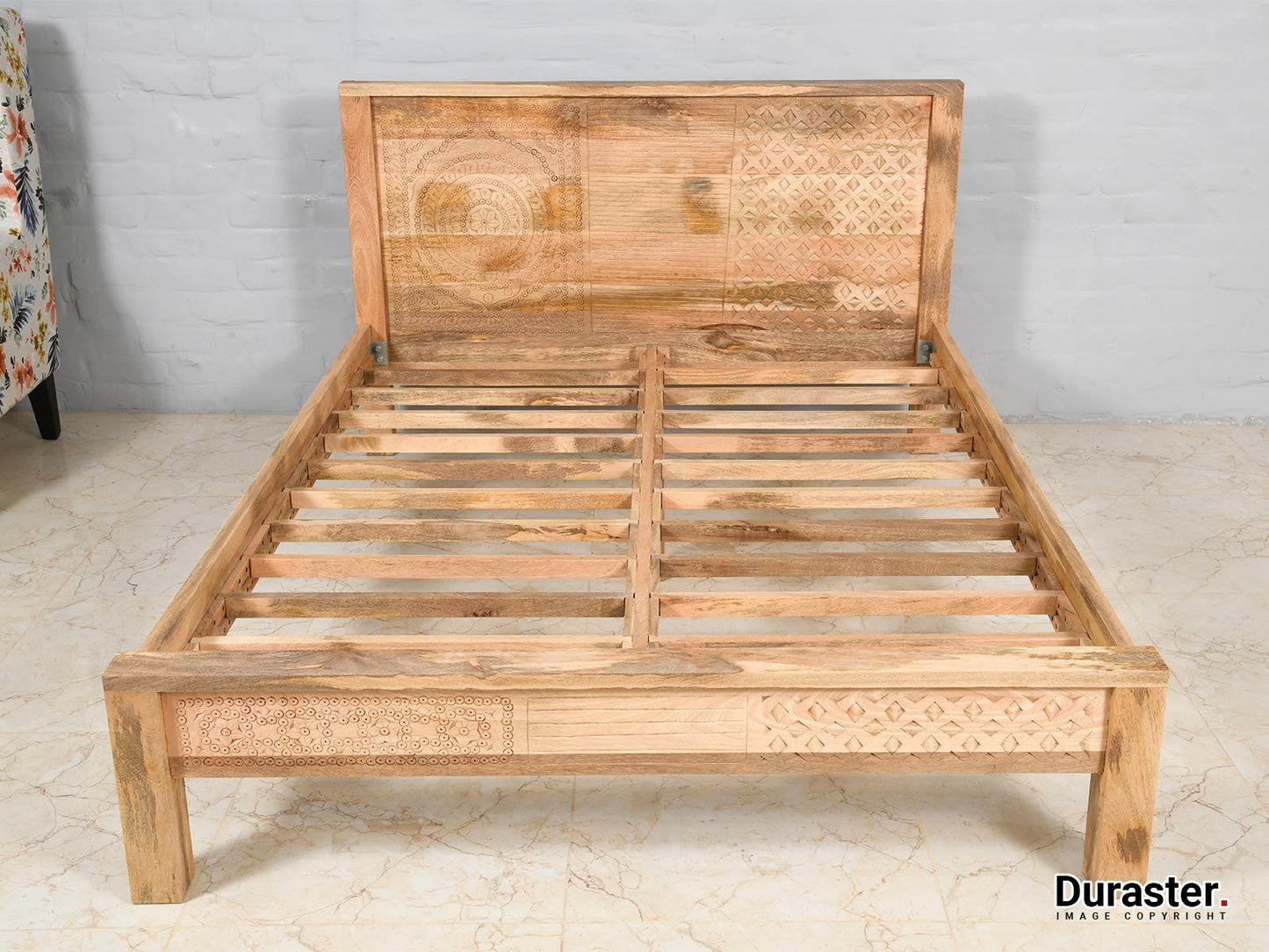 Dudi Furniture Ajenta Mango Wood King Size Bed