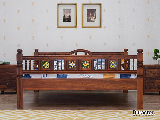 Dudi Furniture Vismit Solid Sheesham wood King Size Bed