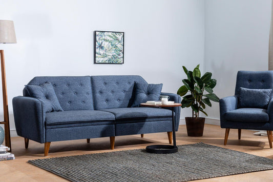 Dudi Furniture Daisy Two Seater Navy Blue