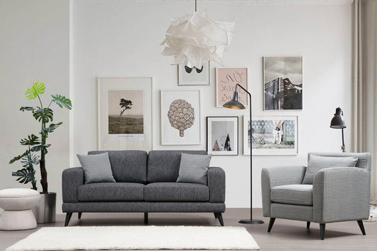 Dudi Furniture Daisy Two Seater Anthracite Grey