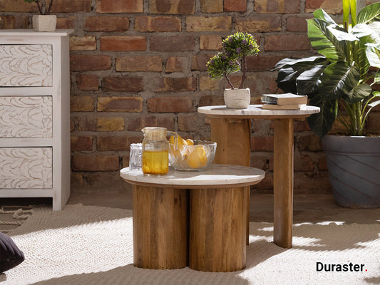 Dudi Furniture New York Round Nesting Side Tables