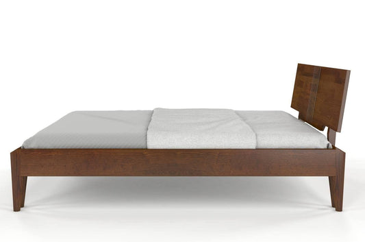Dudi Furniture Preyas Mango wood Teak Finish Wooden King Size Bed