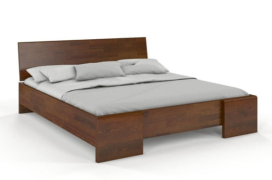 Dudi Furniture Preyas Mango wood Teak Finish Wooden King Size Bed