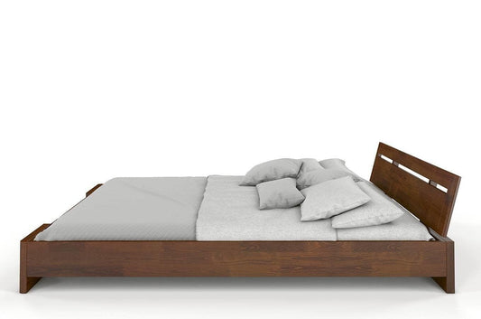 Dudi Furniture Preyas Mango wood Teak Finish Wooden King Size Bed