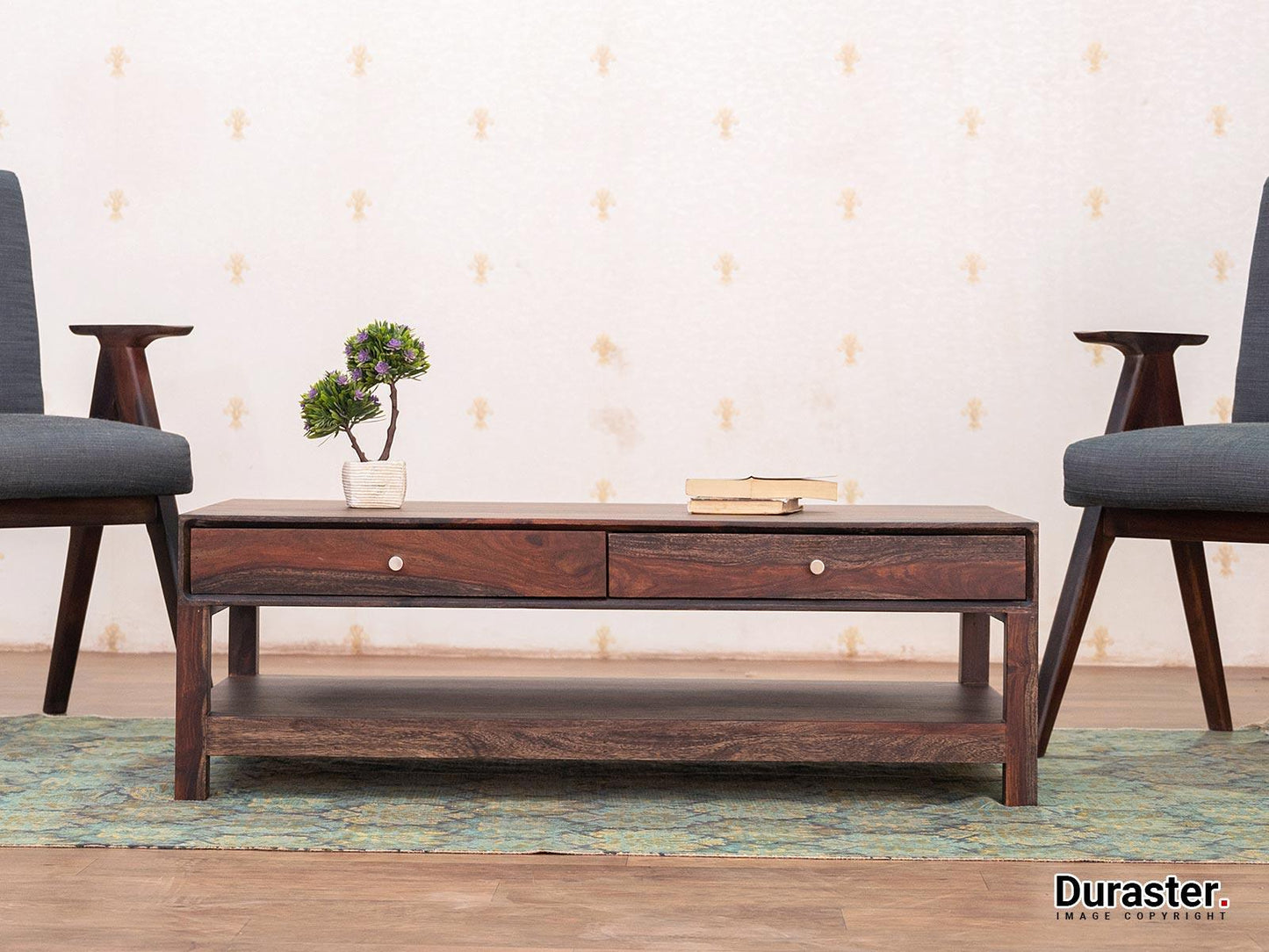 Dudi Furniture Marvel Solid Wood Coffee Table with Storage