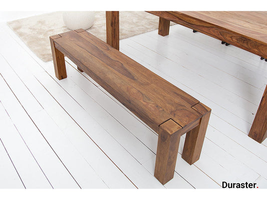 Dudi Furniture Torpedo Sheesham Wood Dining Bench