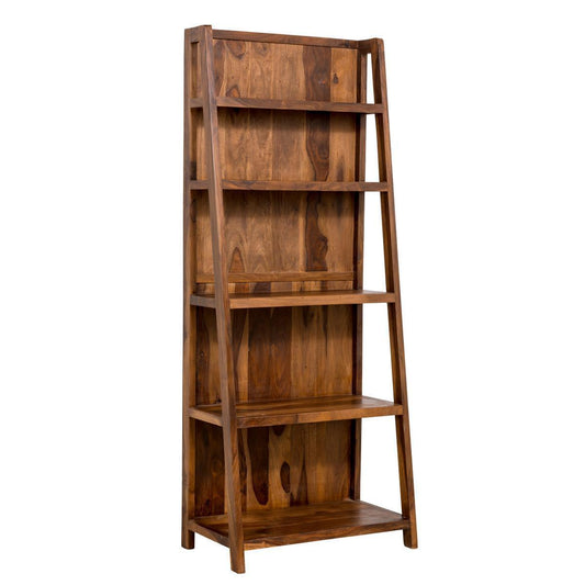 Dudi Furniture Mehran Sheesham Wood Ladder Bookshelf