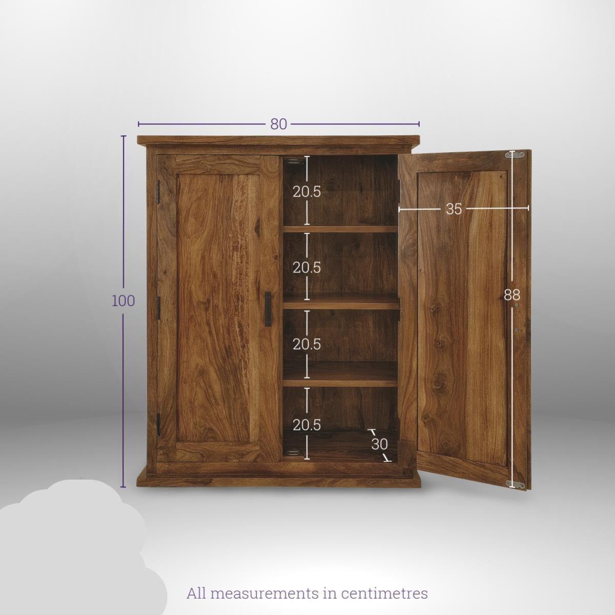 Dudi Furniture Mehran Sheesham Wood Storage Cabinet