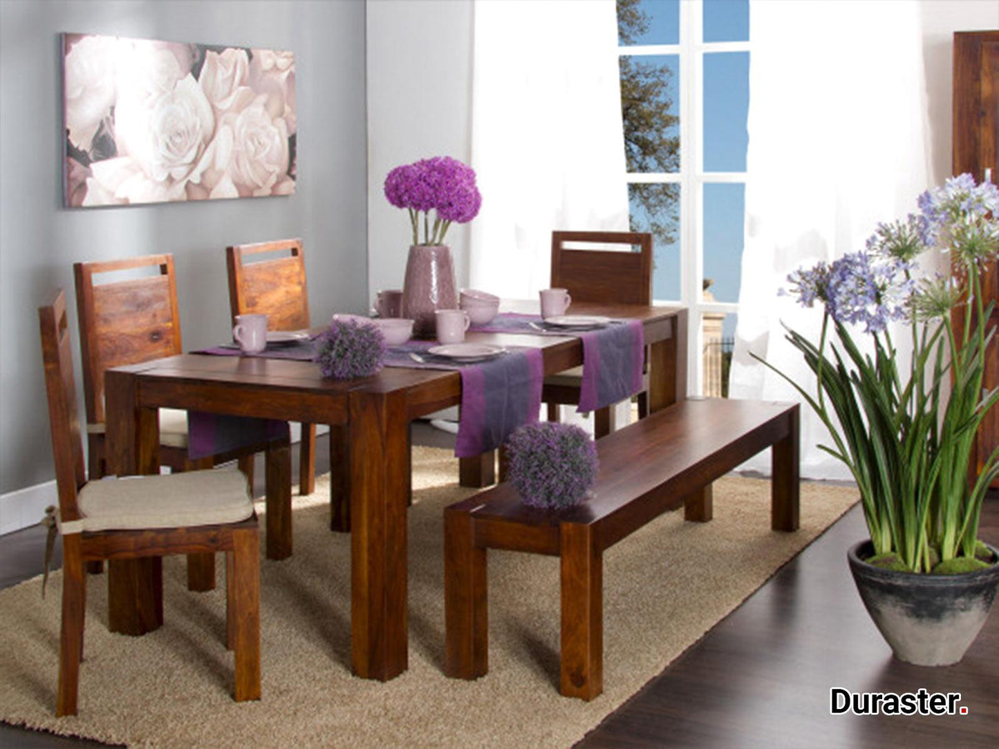Dudi Furniture Nilay Modern Sheesham wood Dining Chair