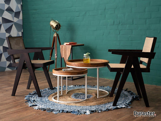 Dudi Furniture Novo Premium Solid Acacia wood Nested Side / Coffee