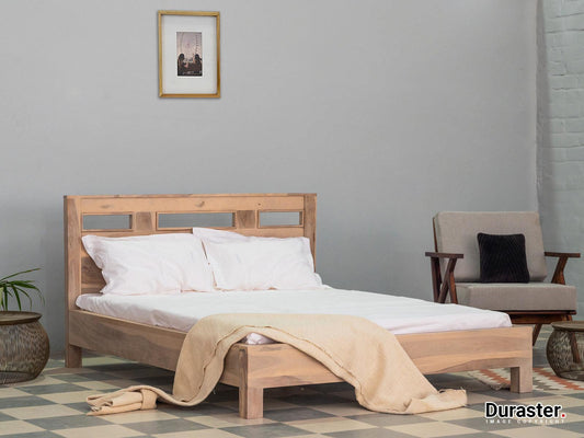 Dudi Furniture Novo Premium Modern Sheesham Wood Single Bed Without