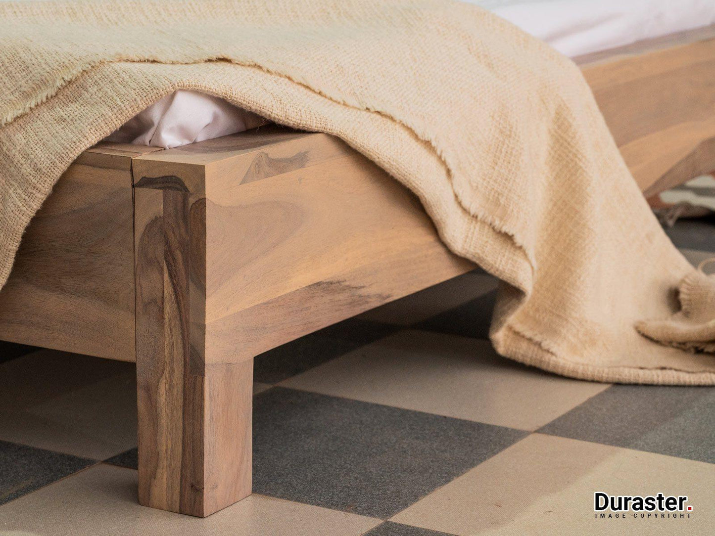 Dudi Furniture Novo Premium Modern Sheesham Wood Single Bed Without