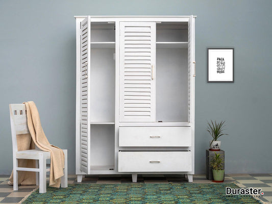 Dudi Furniture Novo Premium Solid Wood Elegant Shutter Cabinet