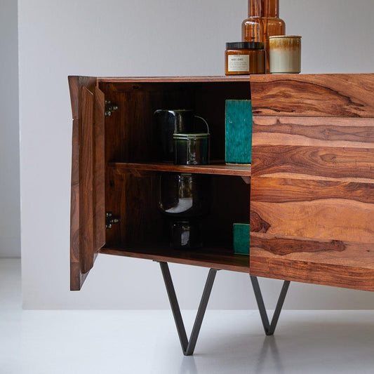 Dudi Furniture Veena Wooden Sideboard Cabinet