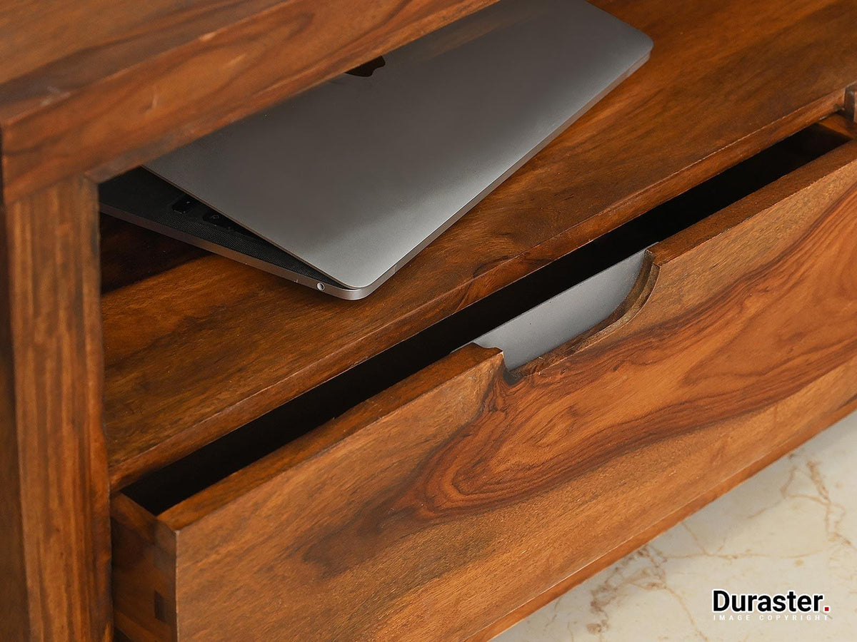 Dudi Furniture Raygoor Solid Sheesham Wood TV Unit