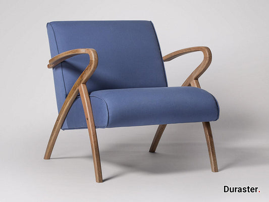 Dudi Furniture Elemantary Solid Wood Fabric Upholstered Chair