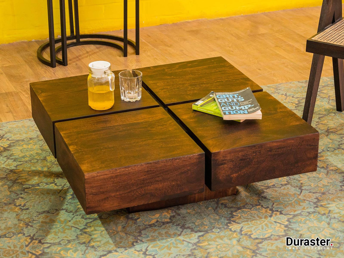 Dudi Furniture Tuscany Acacia Wood Square Coffee Table