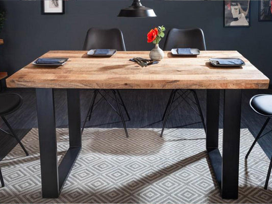 Dudi Furniture Verge Wooden Dining Table 6 Seater