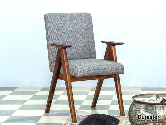 Dudi Furniture Ummed Modern Sheesham Wood Arm Chair