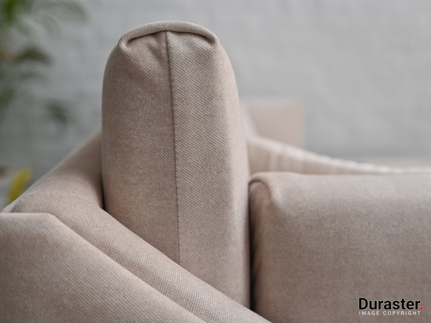 Dudi Furniture Diana Sectional Fabric Sofa Cotton White