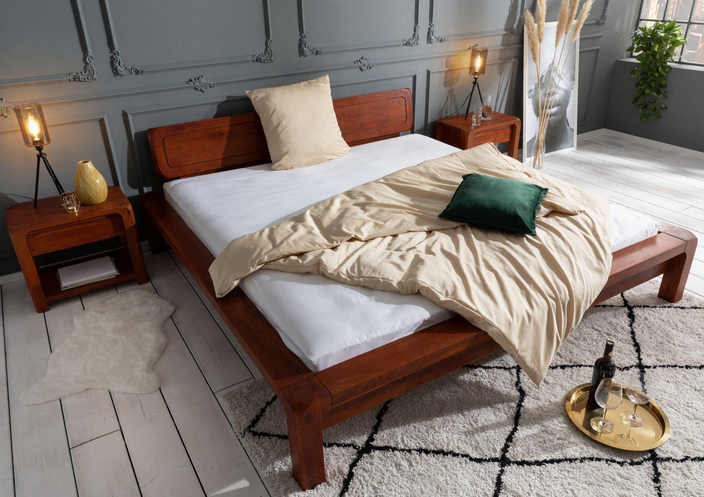 Dudi Furniture Osian Modern King Size Bed