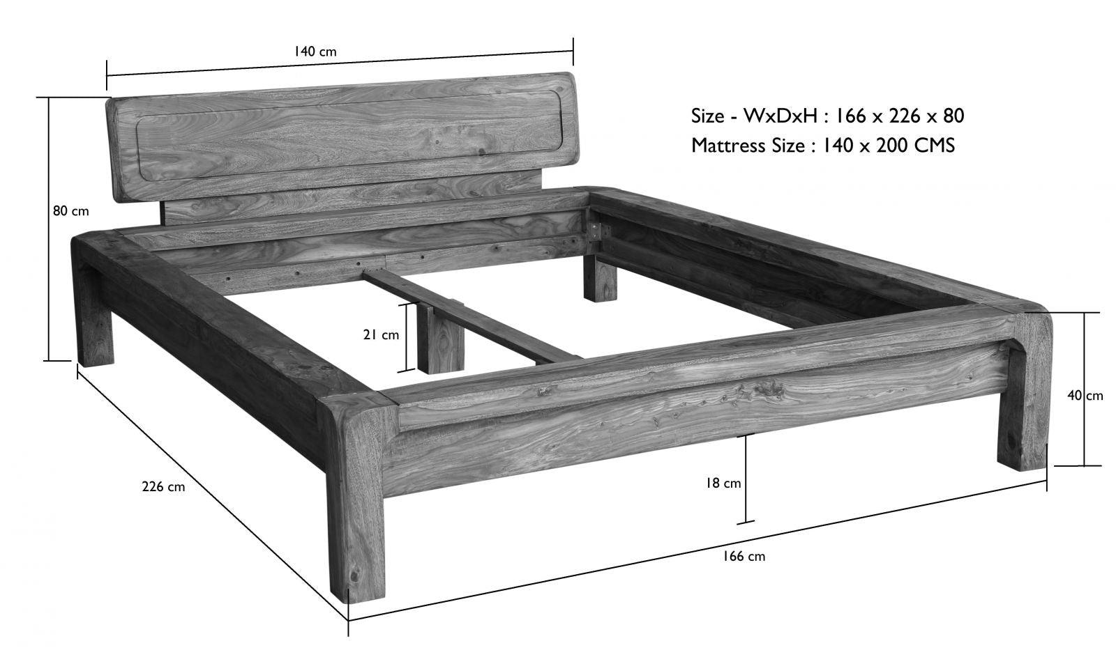 Dudi Furniture Osian Modern King Size Bed