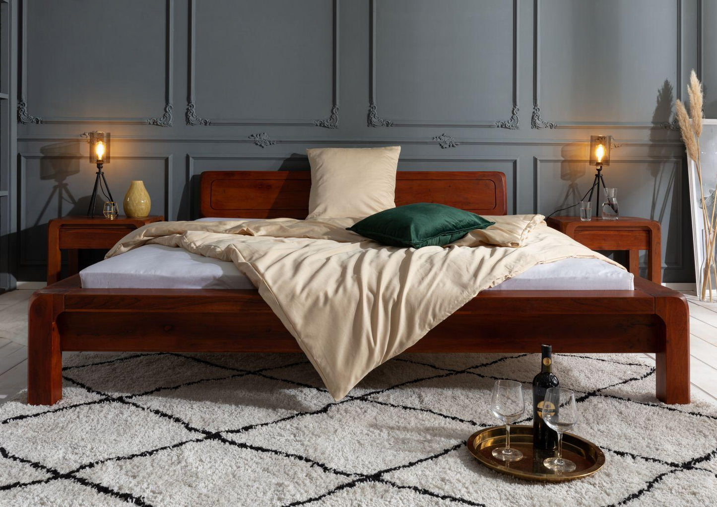 Dudi Furniture Osian Modern King Size Bed