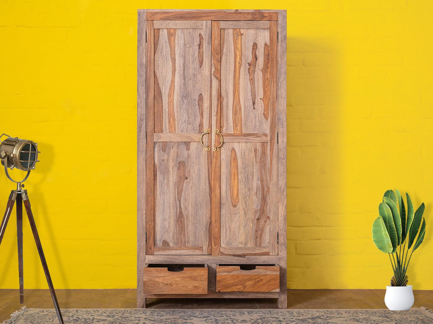 Dudi Furniture Alpaca Modern Wooden Wardrobe Cabinet
