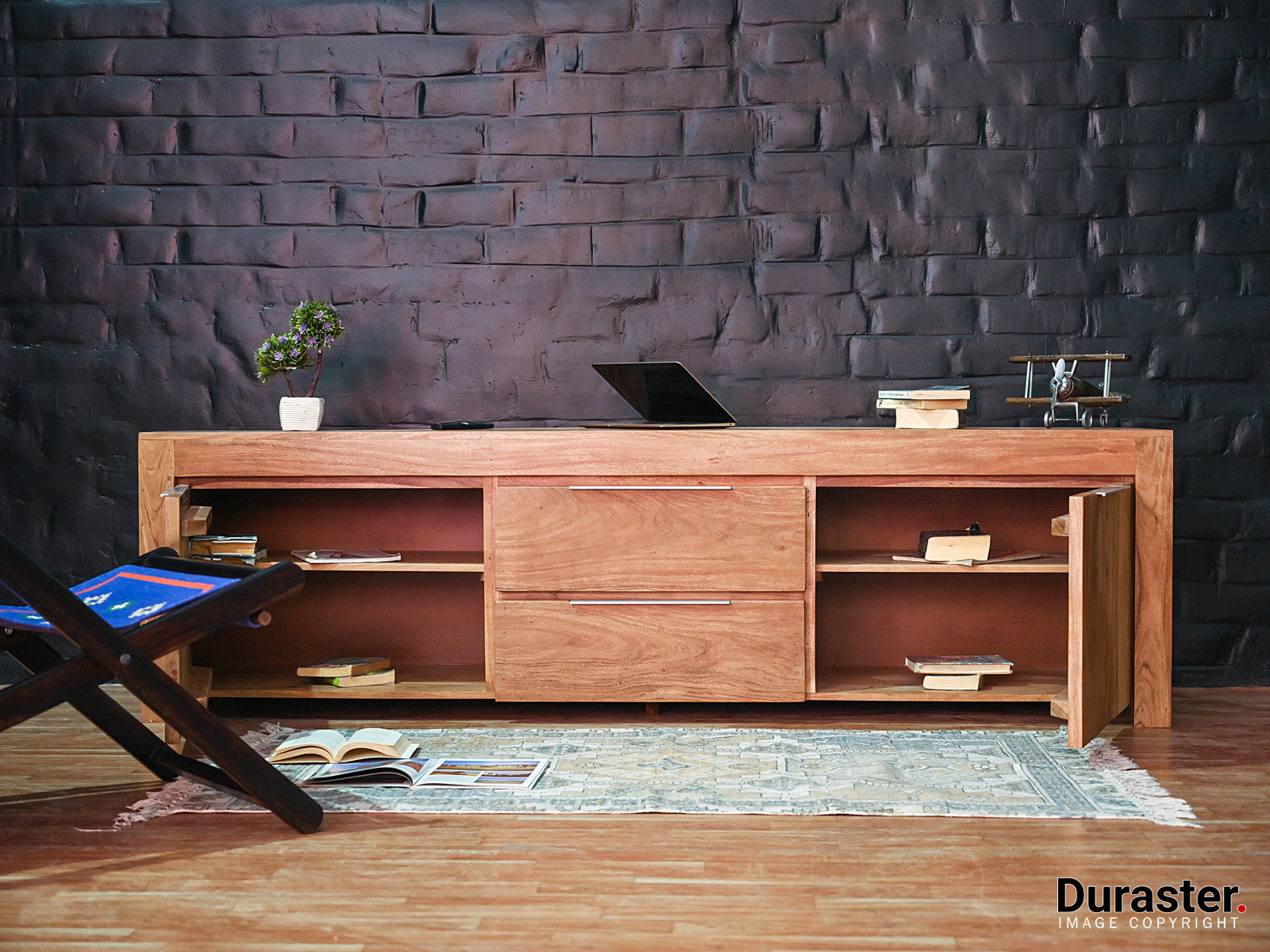 Dudi Furniture Eternal Acacia Wood TV Unit