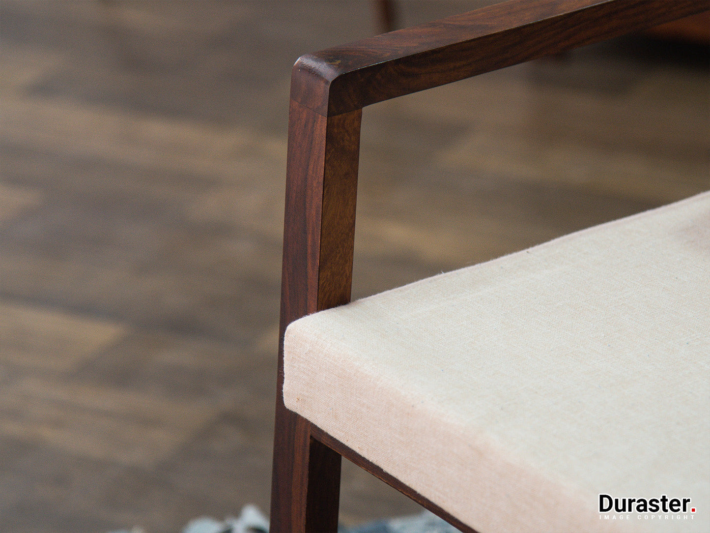 Dudi Furniture Ummed Modern Sheesham Wood Arm Chair